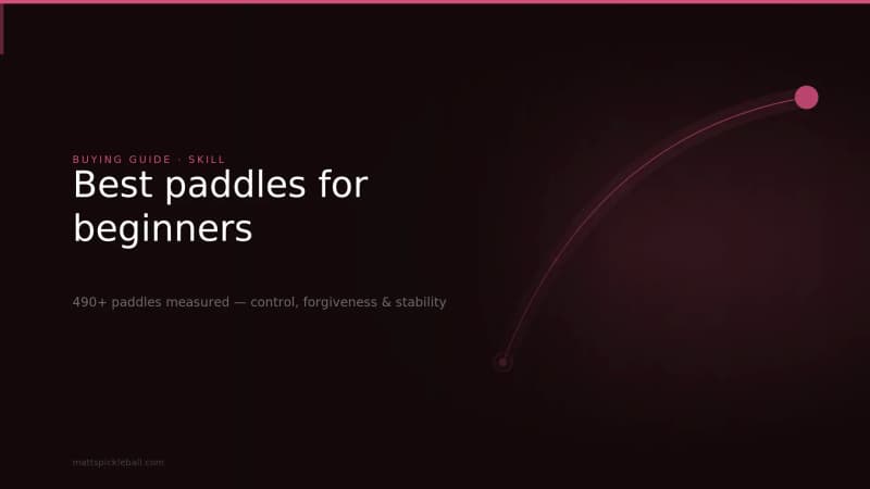 Best Pickleball Paddles for Beginners (Tested 2026 Guide)